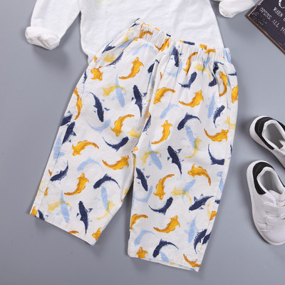 Nyári gyermek nadrág élénk színekben, mintával