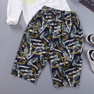 Nyári gyermek nadrág élénk színekben, mintával