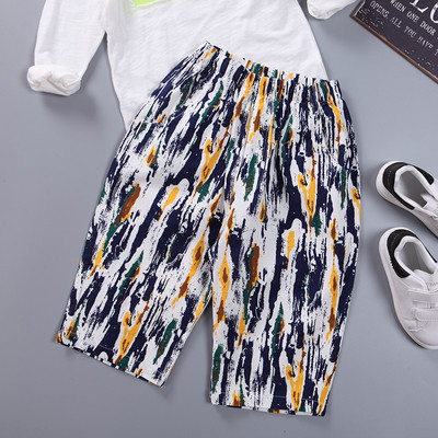 Nyári gyermek nadrág élénk színekben, mintával