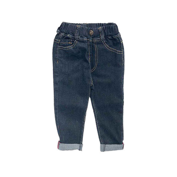 Blugi copii simpli pentru fete tip slim, potriviti pentru utilizarea de zi cu zi in doua culori