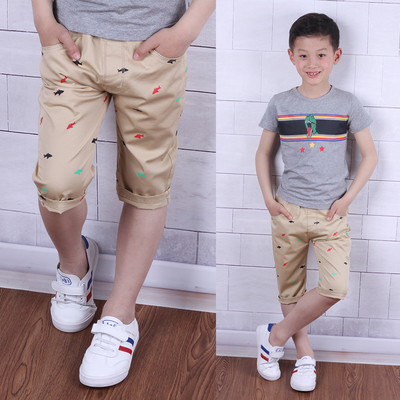 Pantaloni copii pentru baieti in cu buzunare si imprimeu