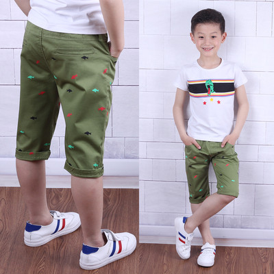 Pantaloni copii pentru baieti in cu buzunare si imprimeu