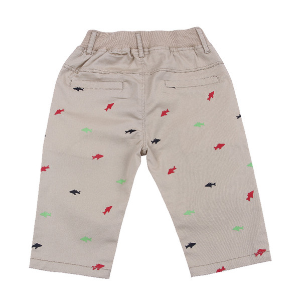 Pantaloni copii pentru baieti in cu buzunare si imprimeu