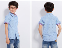 Stílusos gyermek rövid ujjú ing fiúknak különböző színekben