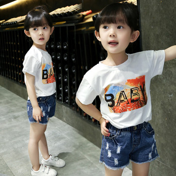 Модерна детска тениска с апликация - няколко модела