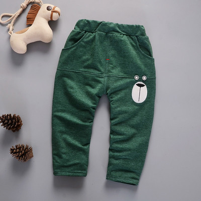 Pantaloni pentru copii cu talie elastica inalta si imprimeu potriviti pentru fete si baieti