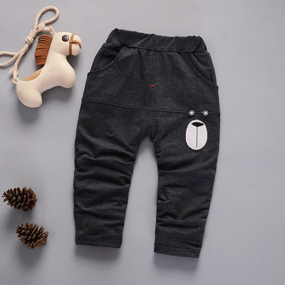 Pantaloni pentru copii cu talie elastica inalta si imprimeu potriviti pentru fete si baieti