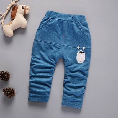 Pantaloni pentru copii cu talie elastica inalta si imprimeu potriviti pentru fete si baieti