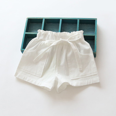 Детски къси панталони за момичета с джобове в различни цветове