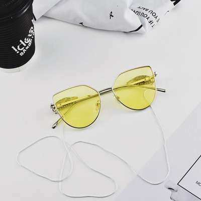 Нов модел ХИТ дамски очила,слънчеви и без диоптър с метална декорация и верижки,различни модели в няколко цявята