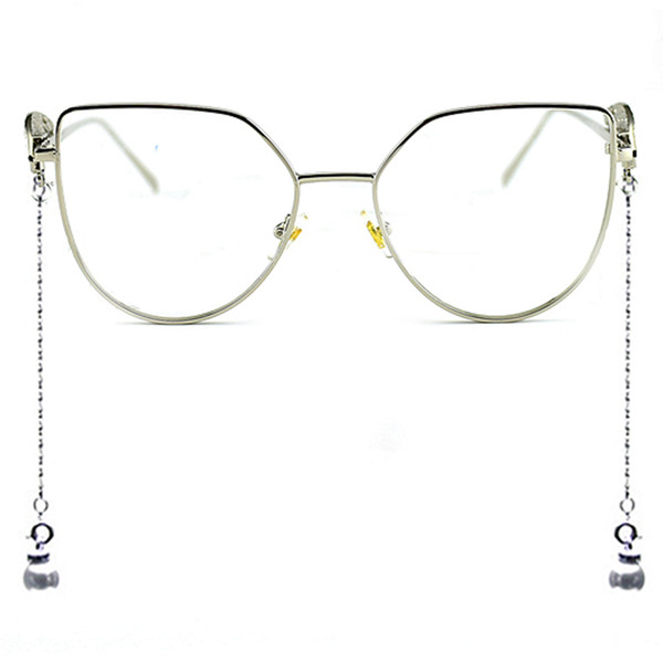 Нов модел ХИТ дамски очила,слънчеви и без диоптър с метална декорация и верижки,различни модели в няколко цявята