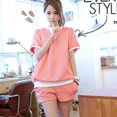 Καλοκαιρινό γυναικείο σετ με ελαστική μέση σε διάφορα χρώματα και σχέδια