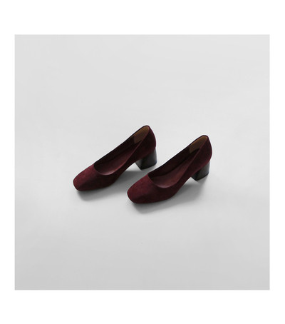 Модерни дамски обувки с интересен дебел ток в няколко цвята