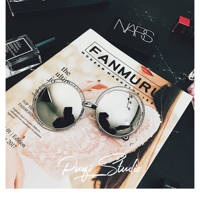 Модерни дамски слънчеви очила с големи кръгли стъкла в няколко цвята