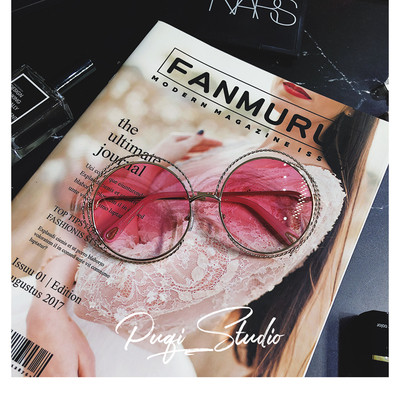 Модерни дамски слънчеви очила с големи кръгли стъкла в няколко цвята