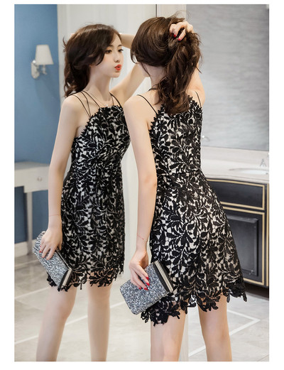 Стилна дамска  дантелена рокля в три цвята