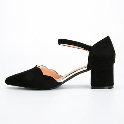 Сладки дамски велурени обувки с два размера на тока 3см/5см в свежи цветове