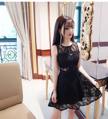 Rochie de dama eleganta cu dantela in doua culori