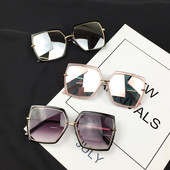 Нов модел дамски слънчеви очила,подходящи ежедневие с и без огледални отблясъци в няколко