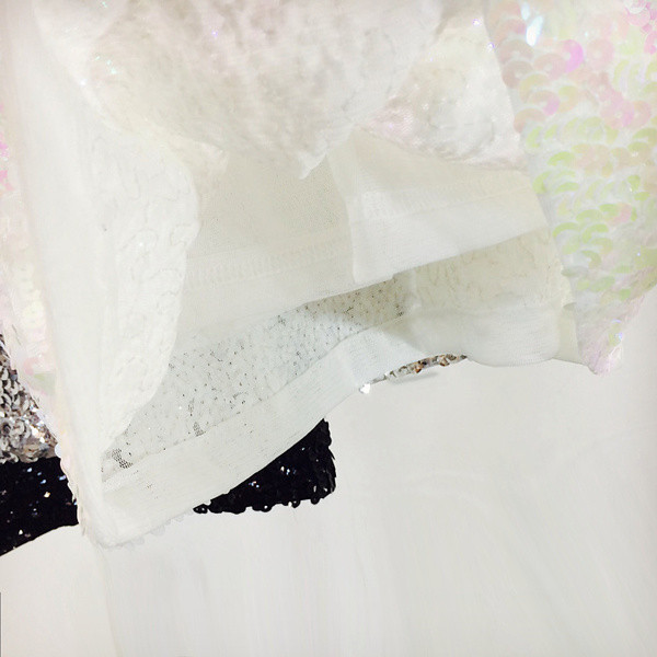 Стилна дамска рокля с пайети в няколко цвята