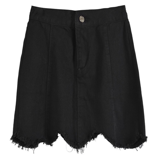 Стилна дамска пола с висока талия в два цвята