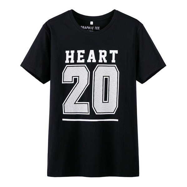 Мъжка спортна тениска с щампа в няколко цвята