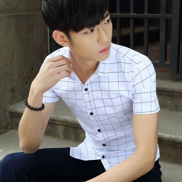 Ежедневна мъжка риза с къс ръкав - няколко модела 