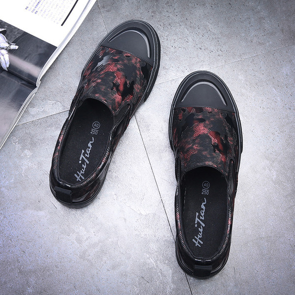 Модерни мъжки спортно-ежедневни мокасини с цветен ефект в два цвята