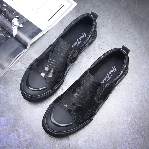 Модерни мъжки спортно-ежедневни мокасини с цветен ефект в два цвята