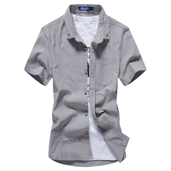 Ежедневна мъжка риза с къс ръкав - няколко модела