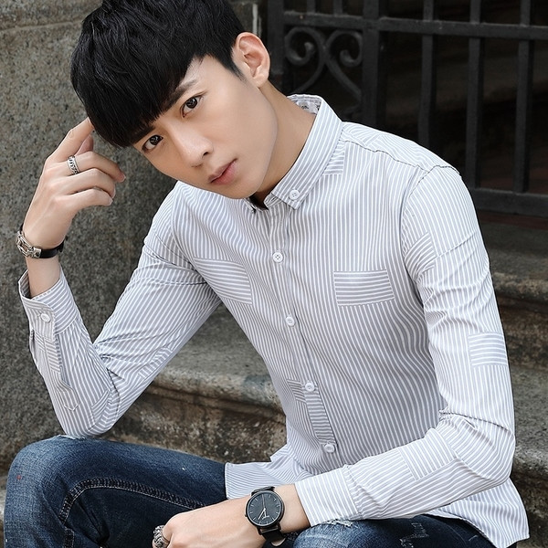 Стилна мъжка риза с дълъг ръкав - няколко модела