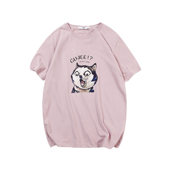 Мъжка тениска с апликация коте в свежи летни цветове, подходяща за ежедневие