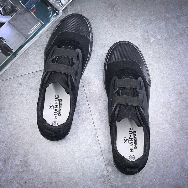 Мъжки ежедневни спортни мокасини с ластик в бял и черен цвят