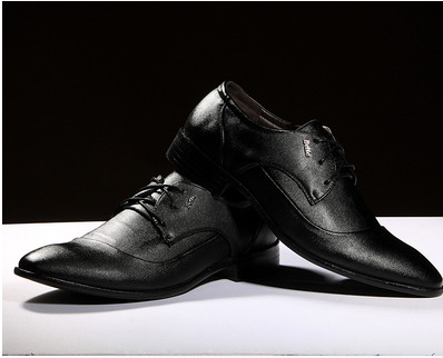 Мъжки официални обувки в два цвята от еко кожа