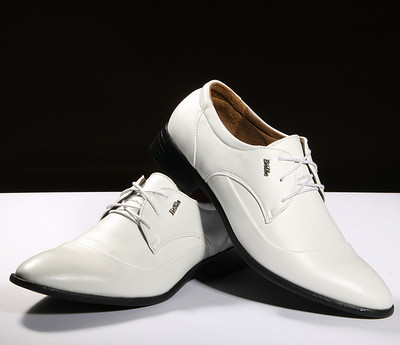 Мъжки официални обувки в два цвята от еко кожа