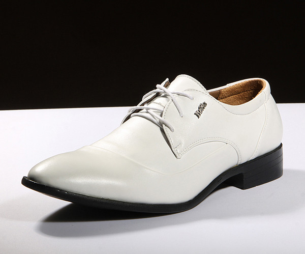 Мъжки официални обувки в два цвята от еко кожа