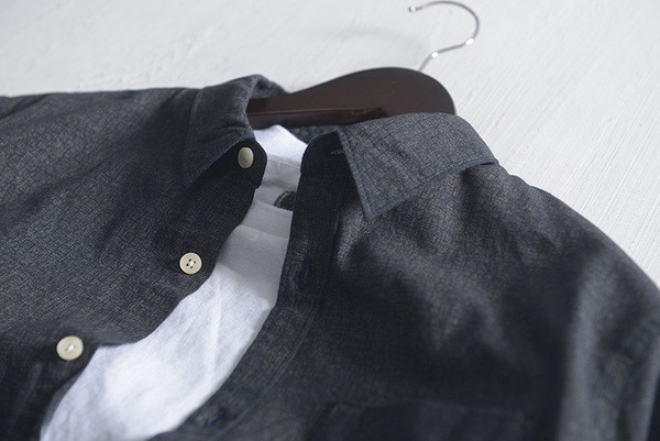 Памучна мъжка риза с дълъг ръкав, подходяща за ежедневието