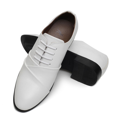 Нови мъжки стилни обувки в два цвята от еко кожа