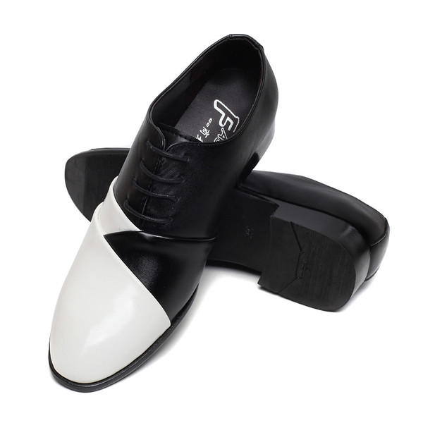 Нови мъжки стилни обувки в два цвята от еко кожа