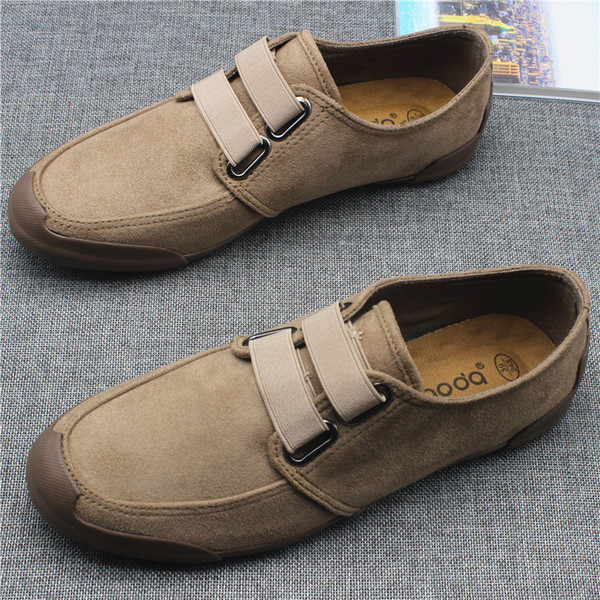 Елегантни мъжки мокасини с ластици и равна подметка в няколко цвята