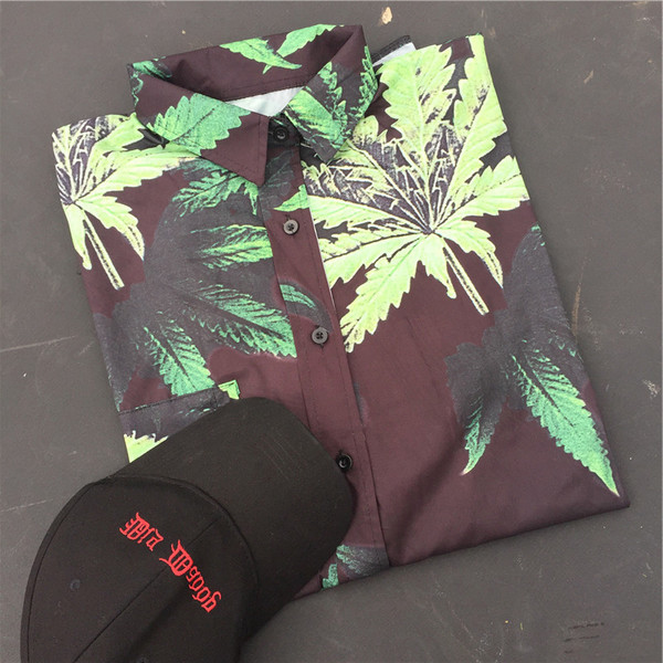 Cămașă casual pentru bărbați în stil Hip Hop în negru