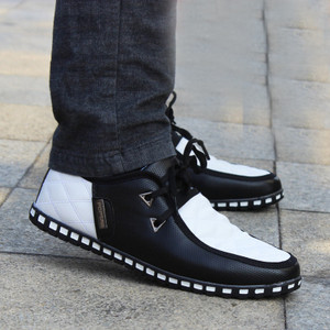 Pantofi moderni sport-eleganti pentru barbati in doua culori cu sireturi