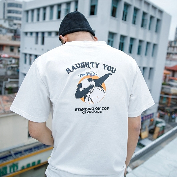 Τρέχον καλοκαιρινό μπλουζάκι σε διάφορα χρώματα με εκτύπωση στην πλάτη