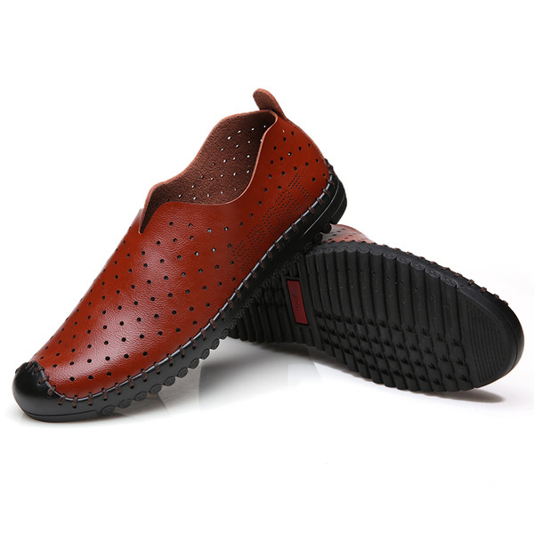 Pantofi formali de vara pentru barbati din piele ecologica in doua culori