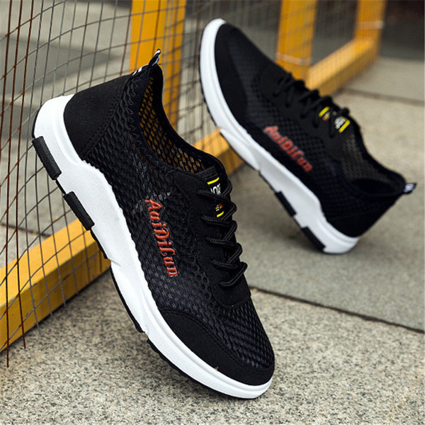 Adidasi de vara barbatesti cu sireturi si inscriptie in mai multe culori