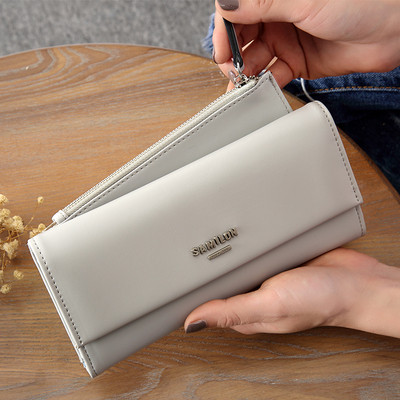 Νέο μοντέλο γυναικείο πορτοφόλι με εξωτερική τσέπη με φερμουάρ