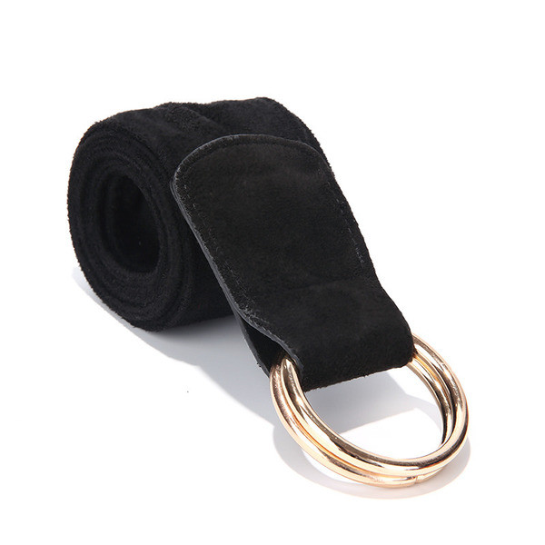 Cureaua de dama din piele intoarsa in trei culori