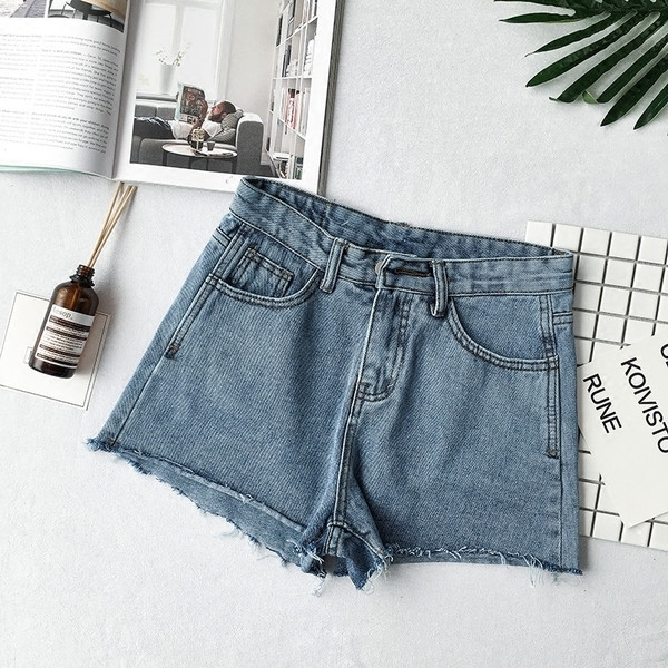 Blugi de dama moderni in doua culori - albastru si gri, model larg