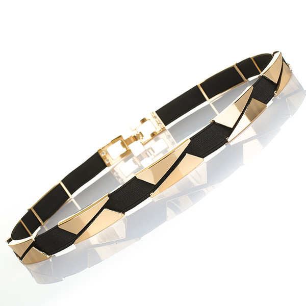 Cureaua subtire de dama cu decor metalic