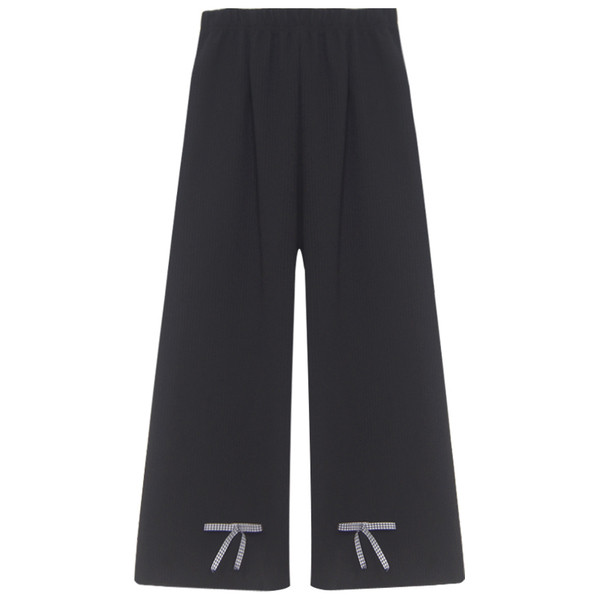 Καθημερινά  γυναικεία παντελόνια με κορδέλες σε δύο χρώματα